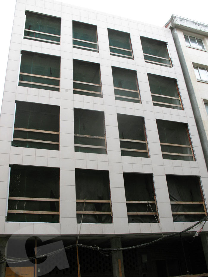 instalación de fachada ventilada