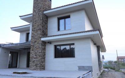 Chimeneas en taco de Santiago a hueso